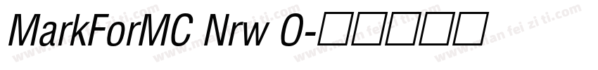 MarkForMC Nrw O字体转换